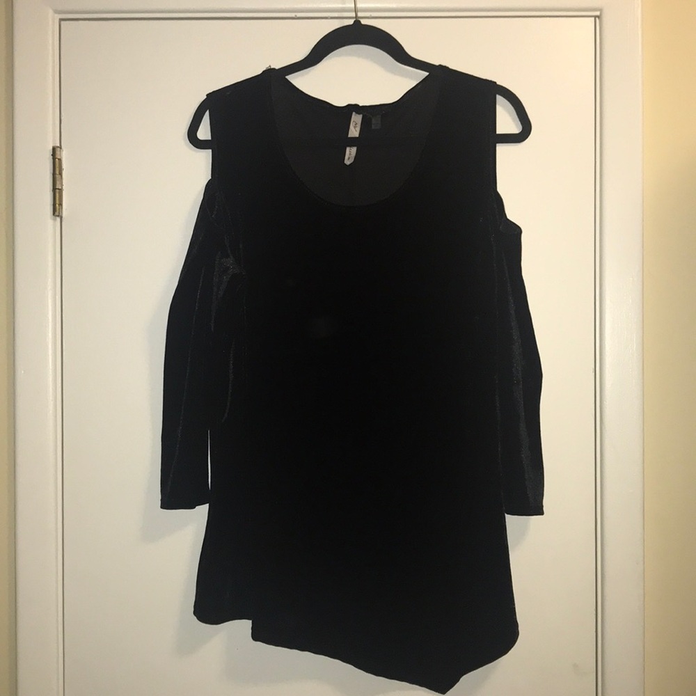 Cold shoulder sweater